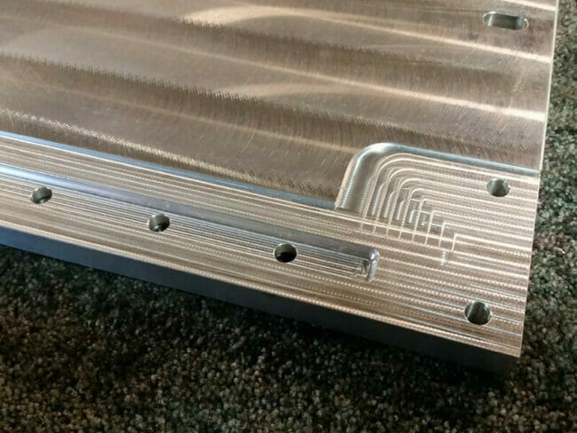 machined aluminum plates